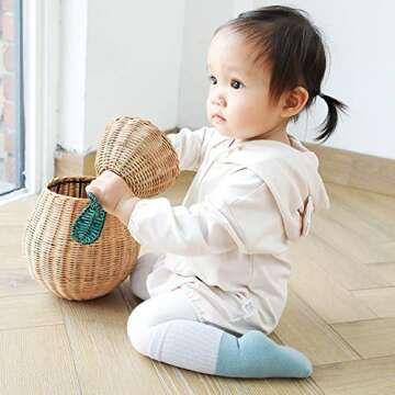 Belsmi 8 Pack Baby Socks Unisex Boy Girls Knee High Stocking Gifts Soft Long Socks Toddler Newborn Infant Thick Warm Winter Socks (Style B, M (1-3 Years))