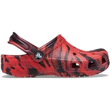 Unique Crocs Kids Classic Marbled Tie Dye Clog for Comfort