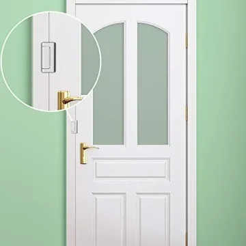 Home Security Door Reinforcement Lock Upgraded Front Door Locks for Kids Safety Withstand 800 lbs Metal Child Proof Door Latch Lock for Inside Door Top Extra Flip Lock High Deadbolt Lock Home Defender