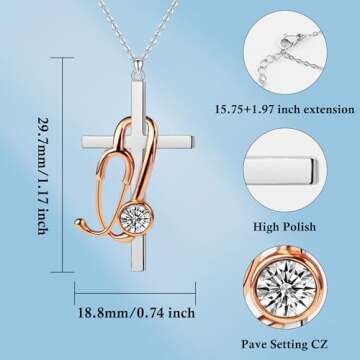 SmileBelle Nurse Necklace – Perfect Graduation Gift for Nurses