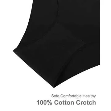 SHARICCA Seamless Cheeky Bikini – No Show Panties 6 Pack