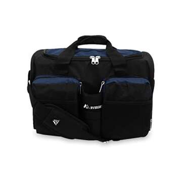 Everest Gym Bag with Wet Pocket, Navy