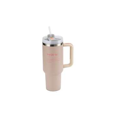 QueenL Singer 40 Oz Tumbler with Handle and Straw - Insulated Stainless Water Bottle Fits in Car Cup...