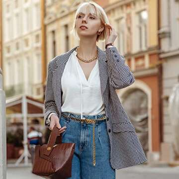 KunJoe Chain Belt for Women Wasit Chain Belt Chain Chunky Belt Chain Gold Chain Belts