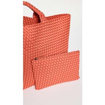 Naghedi Women's St Barths Large Tote, Bonaire, Orange, One Size