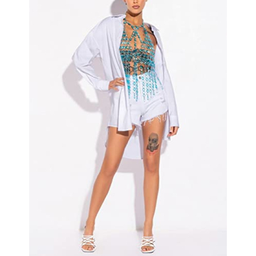 CCbodily Crystal Body Chain Bra for Women - Stunning Fashion Accessory