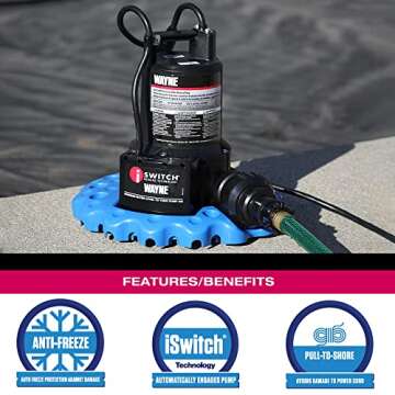 Wayne 57729-WYNP WAPC250 Pool Cover Pump, Blue