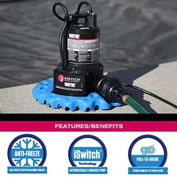 Wayne 57729-WYNP WAPC250 Pool Cover Pump, Blue