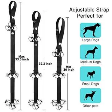 Yicostar Adjustable Dog Training Doorbells with Bowl