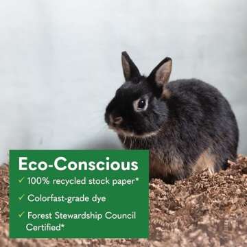Eco Bedding 99% Dust-Free Paper Bedding for Small Pets and Birds, Eco Natural, 1.5L - Safe, Clean, Ideal Nesting & Burrowing Material for Comfort
