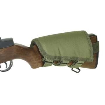 Voodoo Tactical Buttstock Cheek Piece, Black - Enhance Your Shooting Experience with Comfort and Pre...