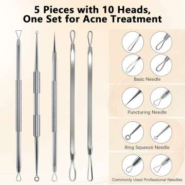 Blackhead Remover Tool Kit - 2 Stainless Steel Tools