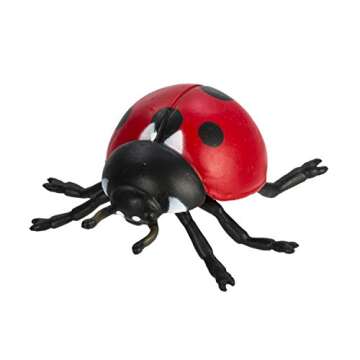Safari Ltd. Life Cycle of a Ladybug - Educational Toy Figurines - Miniature Beetle Lifecycle Collection for Boys, Girls & Kids Age 4+