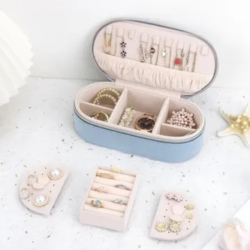 DesignSter Travel Jewelry Box for Women and Girls