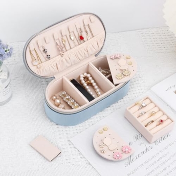DesignSter Travel Jewelry Box for Women and Girls