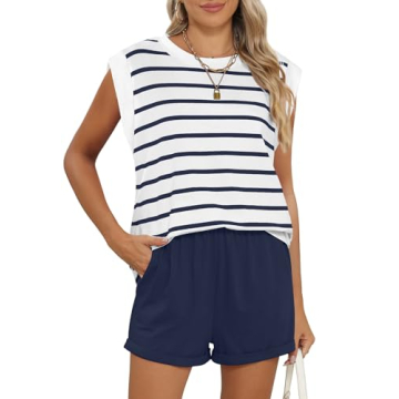 Stylish RUBZOOF Summer Lounge Sets for Women – Casual Two Piece Outfit