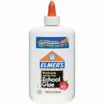 Elmer's Washable School Glue 6-Pack - Perfect for Slime & Crafts