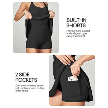 Stylish IUGA Women's Tennis Dress with Built-in Shorts