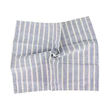 INEFI Broad Striped Dinner Napkins Set - 12 Count