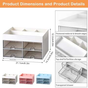 COMFYROOM Desk Organizer for Makeup and Office Supplies