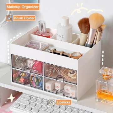 COMFYROOM Desk Organizer for Makeup and Office Supplies