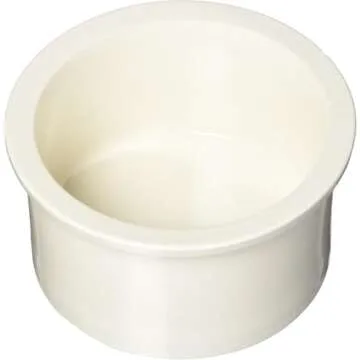 Prevue Pet Products Ceramic Bowl Replacement Cup Set, Bone White (6404) 4 Count,(Pack of 1)