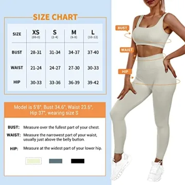 Sportneer Women Workout Sets - Chic & Functional 2 Piece Set