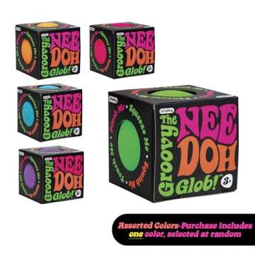 Schylling NeeDoh Original - Sensory Fidget Toy - Assorted Colors - Ages 3 to Adult , 1 Count ( Pack of 1)