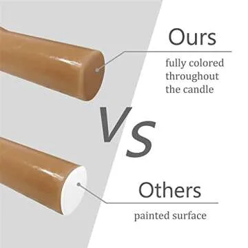 Gedengni Spiral Taper Candles - Elegant 7.5" Brown Set