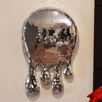 Unique Drippy Disco Ball Wall Art for Modern Homes