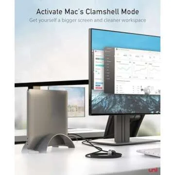 uni USB C to HDMI Cable for Home Office 6ft (4K@60Hz), USB Type C to HDMI Cable, Thunderbolt 4/3 Compatible with iPhone 15 Pro/Max, MacBook Pro/Air 2023, iPad Pro, Surface Book 2, Galaxy S24