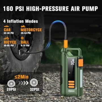 5000A Jump Starter with Air Compressor for All Vehicles