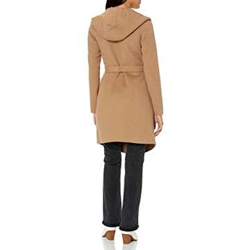 Soia & Kyo Women's Samia Double face Wool Coat, Almond, L
