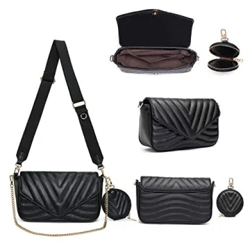 Chic Quilted Crossbody Bag for Women with Coin Purse