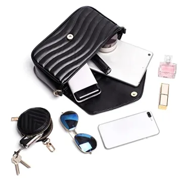 Chic Quilted Crossbody Bag for Women with Coin Purse
