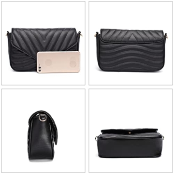 Chic Quilted Crossbody Bag for Women with Coin Purse