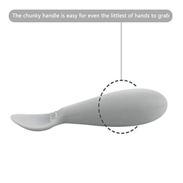 PandaEar Baby Infant Spoons BPA Free Soft Silicone Set