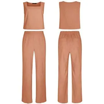 ROYLAMP Women's Stylish 2 Piece Summer Outfit - Jumpsuit Set
