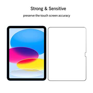 Ailun Screen Protector for iPad 11th A16 2025 [11 Inch] / 10th Generation 2022 [10.9 Inch], Tempered Glass [Face ID & Apple Pencil Compatible] Ultra Sensitive Case Friendly [2 Pack]