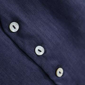 Amazhiyu Womens Pure Linen Sleeveless Button Down Crop Top V Neck Waistcoat Vest Navy, Small