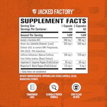 Jacked Factory Burn-XT Fat Burner & Appetite Suppressant