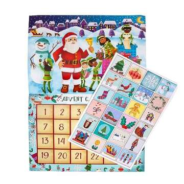 Upbounders Advent Calendar for Kids | Countdown to Christmas with Multicultural Stickers