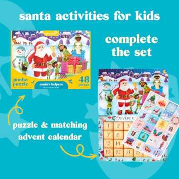 Engaging Kids Advent Calendar with Reusable Holiday Stickers
