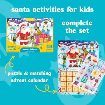 Engaging Kids Advent Calendar with Reusable Holiday Stickers