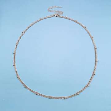 Sttiafay Boho Waist Beads Body Chain Gold Layered Belly Belt Sexy Bikini Body Harness Body Jewelry for Women Girls