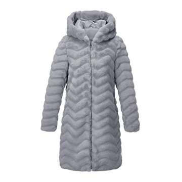 Bellivera Womens Leopard Print Fleece Coat, Spring and Winter Fashion Fuzzy Jacket Faux Fur Fluffy Cardigan Overcoat