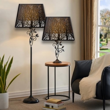 Stylish ALUCSET Metal Lampshade - Unique Tree Design