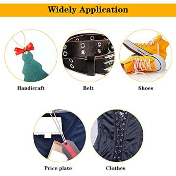 Honoson Grommet Eyelet Plier Set with 200 Colorful Eyelets