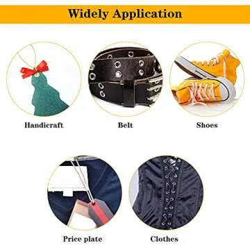 Honoson Grommet Eyelet Plier Set with 200 Colorful Eyelets