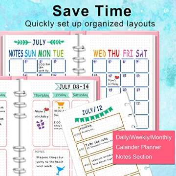 ALODNY 16 Pcs Journal Stencils Set - Time Saving Bullet Journaling Supplies/Accessories Kit -Ultimat...